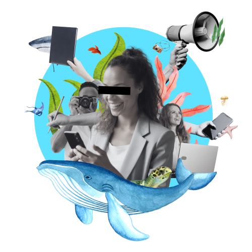 sirah website- collage about humans behind the wave